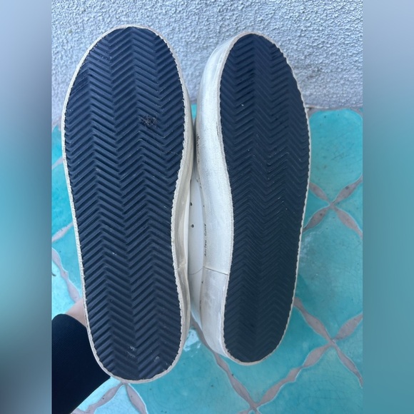 Golden Goose White Hi-Star sneakers with glittery insert and black star - Picture 14 of 16